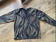 Exclusive XL 42 bluzka wzory zielona czarna brąz