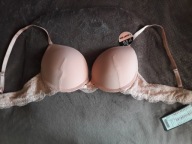 Biustonosz różowy z koronką 75A New Yorker