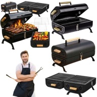 Grill węglowy turystyczny ogrodowy składany kempingowy przenośny walizka