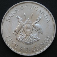 Uganda 5 shilling 1968 - FAO - krowa z cielakiem - stan 1/2