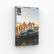 Obraz na płótnie 40x70 Dodge Viper Moc i Adrenalina | Pomysł na Prezent