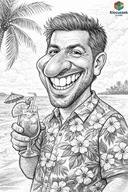 Wyjątkowa KARYKATURA Ołówek z Twojego zdjęcia – Plakat A3 + Antyrama Gratis