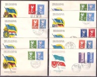 CEPT Europa koperty FDC 1958 zestaw z serii (2)