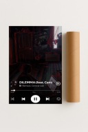 Plakat bez ramy 50x70cm Dilemma Central Cee rap street art | Prezent