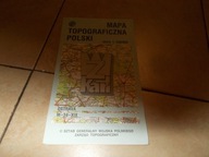 Ostrava Wojskowa mapa topograficzna Pszczyna Jastrzębie Skoczów Ustroń