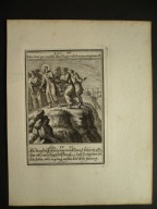 Jezus szedł wśród tych którzy chcieli Go rzucić do morza, oryg. 1695 UNIKAT