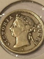 MONETA srebrna Hong Kong 5 Cent ; 1892r ; Victoria H !!