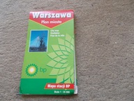 Warszawa stary plan miasta autobusy tramwaje trolejbusy