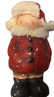 Ceramiczna figurka chłopca / chłopiec / ozdoba / dekoracja zimowa