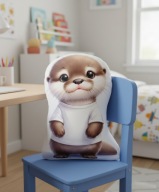 Poduszka przytulanka kształtka wydra 40cm