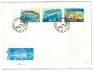 12-FDC-DF32- Lichteinsztain, 1989r,Ryby słodkowodne