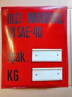 Tabliczka tablica szyld CPN dla kutrów, statków, łodzi, lata 80 te, RZADKI