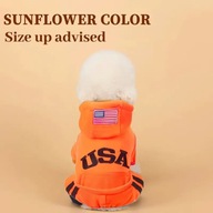 KURTKA DLA PSA kombinezon plusz kot SWETEREK kamizelka USA zima ciepły