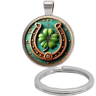 Brelok do kluczy/ka - Koniczyna - ozdobna zawieszka, plecak, portfel