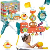 ZABAWKA DO KĄPIELI KRANIK PRYSZNIC FONTANNA PRZELEWOWA KACZKA KOŁOWROTEK