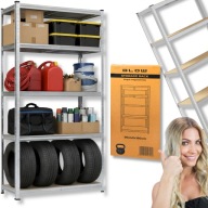 REGAŁ MAGAZYNOWY METALOWY DO GARAŻU WARSZTATOWY 180X90X40 900KG SOLIDNY