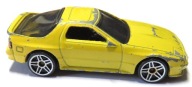 HW Mazda Savanna RX-7 FC3S R23 Żółta JDM Klasyk Drifting Resorak Model 1:64