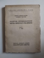 Lehr-Spławski Polański Słownik etymologiczny języka Drzewian Połabskich