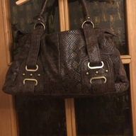 TORBA SHOPPER BRĄZ IMITACJA WĘŻA Wielkość A 4