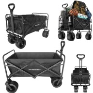 WÓZEK TRANSPORTOWY SKŁADANY TURYSTYCZNY OGRODOWY PLAŻOWY KOŁA TERENOWE