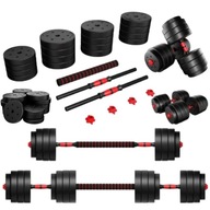 HANTEL REGULOWANY BITUMICZNY 1x 40 kg Z UCHWYTEM ANTYPOŚLIZGOWYM ATHLER