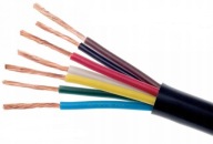 PRZEWÓD KABEL SAMOCHODOWY YLYs 7x1 DO PRZYCZEPY LAWETY 3,2M CZARNY