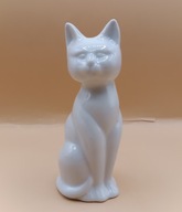 Śliczny stojący kotek - ładna figurka z porcelany - kot kicia - 12,5cm