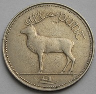 Irlandia 1 funt 1990 - jeleń