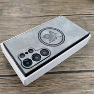 Luksusowe etui z syntetycznej skóry liść klonu do Samsung Galaxy S25 FE