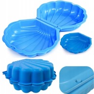 PIASKOWNICA MUSZELKA XXL BASEN 2W1 SUCHY BASEN NA PIŁKI ZAMYKANA SOLIDNA