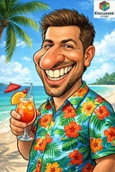 Wyjątkowa KARYKATURA z Twojego zdjęcia – Plakat A3 + Antyrama Gratis