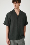 MEDICINE koszula z krótkim rękawem lniana 100% len relaxed fit XL