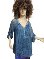 Blossun WŁOSKA BLUZKA z jedwabiem rękaw pod. 38