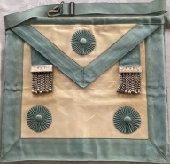 MASONERIA FARTUSZEK MASOŃSKI angielski z lat 90-tych ub.wieku