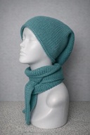 Komplet czapka i szalik Damski Zielony