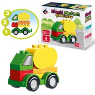 Klocki Małych Geniuszy Śmieciarka dla malucha – 6 elementów