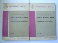 Geometria analityczna w zadaniach Cz.I i II Siewierski, Sadowska, Kącki1968