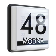 Modny PODŚWIETLANY numer domu LED tabliczka adresowa na dom M2 nowoczesny