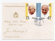Koperta FDC III wizyt Jana Pawła II w Polsce w 1987 r.
