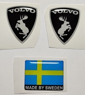 Naklejka wypukła 3D Szalony Łoś Volvo