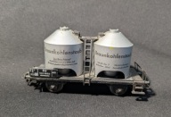 WAGON TOWAROWY CYSTERNA/SILOS W TABORZE DB - BRAUNKOHLENSTAUB - H0 MARKLIN