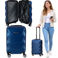 MAŁA TWARDA WALIZKA TURYSTYCZNA PODRÓŻNA KABINOWA NA KÓŁKACH LEKKA BAGAŻ