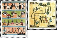 Malta 2006 Znaczki 1456-7 ** Europa CEPT integracja