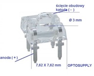 Dioda LED Super FLUX zielona 3 mm ~ 15 000 mcd 3,2 V 30 mA 17-1-6