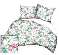 pościel z flaneli 200x200 +2x70x80 guzik F 83 DUO Elizabeth biała / biała