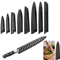 8X CZARNE OCHRANIACZ POKROWIEC OSŁONA NA OSTRE NOŻE DO KUCHNI WYMIARY