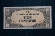 Banknot Japonia okupacja 10 centavos !!!