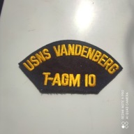 NASZYWKA USA MARYNARKA WOJENNA USNS VANDENBERG T - AGM 10 150 x 75 mm