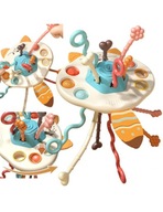 Zabawka Sensoryczna Lisek Montessori Gryzak Grzechotka 3w1 WOOPIE BABY