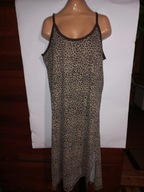 Sukienka letnia 48 50 prosta bawełna panterka na lato